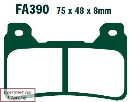 Brake pads EBC FA390HH wzmacniane (set on 1 disk)