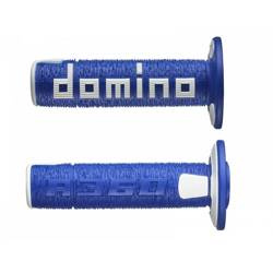 DOMINO Motorcycle Grips CROSS A360 BLUE WHITE A36041C4846A7-0
