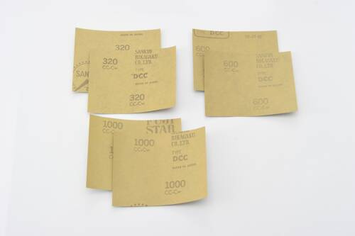 WATERPROOF SANDPAPER, 93x115mm, #320/600/1000, 2PCS EACH, 6PCS/SET