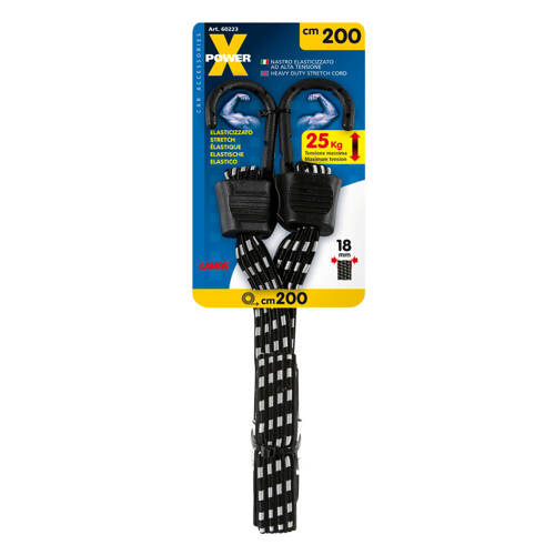 60223 X-Power, heavy duty stretch cord – 200 cm