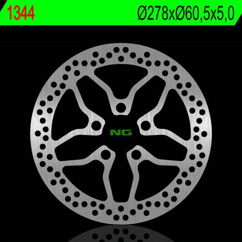 NG TARCZA HAMULCOWA PRZÓD PIAGGIO X10 125/350/500 12-17 (278X60,5X5,0MM) (5X14,1MM)