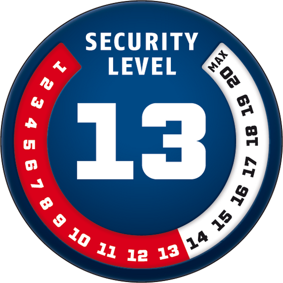 Blokada tarczy hamulcowej Detecto 7000 RS1 red