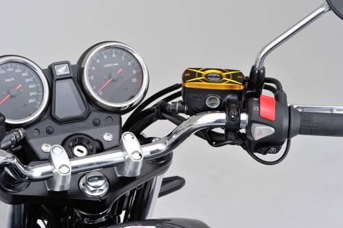 Prostokątna pokrywa zbiorniczka płynu hamulcowego HONDA (A) złoty