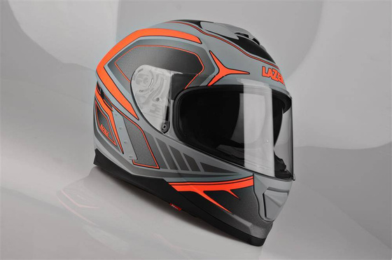 Kask Motocyklowy LAZER RAFALE Hexa (kol. Tytanowy Szary - Czerwony - Matowy) rozm. XS
