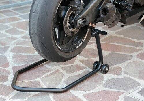 90048 Rear motorcycle stand with fork rests