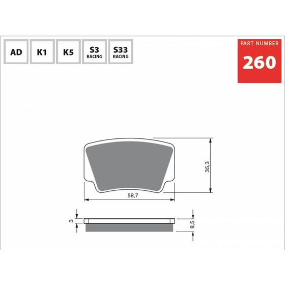GOLDFREN KLOCKI 260 K1