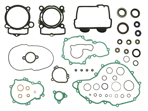 NAMURA KOMPLET USZCZELEK KTM SXF 250 ('13-'15), EXCF 250`14-'16 (Z USZCZELKĄ POKRYWY ZAWOROWEJ + KPL. USZCZELNIACZY)