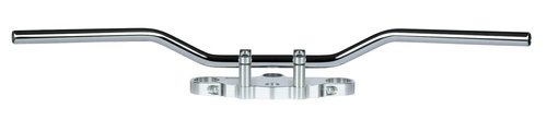TRW LUCAS STEEL HANDLEBAR 22MM CLASSIC LOW CHROME POLISHED