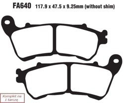 Brake pads EBC FA640 (set on 1 disk)