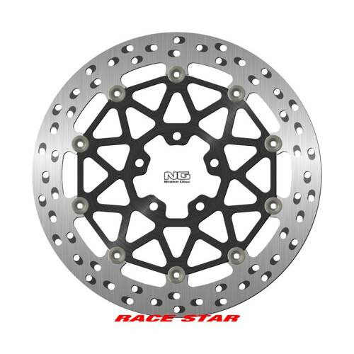 NG TARCZA HAMULCOWA PRZÓD RACE STAR PREMIUM KAWASAKI ZX-10R '19-'20, ZX-10RR '17-'22 (330X70X6MM) (5X10,25MM) (ŚRODEK ALUMINIOWY, POLEPSZONE CHŁODZENIE)