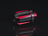 HANDLEBAR END "TKM-2" RED / 2PCS