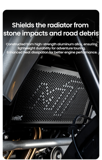 LOBOO Crash Bar boczne oraz osłony chłodnicy do CFMOTO 700MT ADV (2025-) czarne (10.3.01613.001.11)