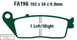 Brake pads EBC FA196V V-PAD (set on 1 disk)