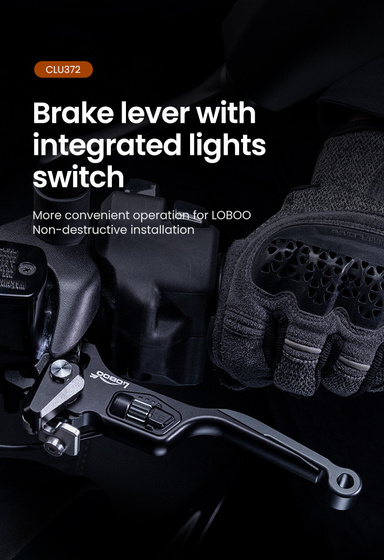 LOBOO Dźwignia hamulca tylnego ze zintegrowanym przełącznikiem świateł (10.1.10372.001.01)