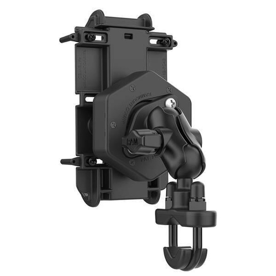 RAM-B-149Z-A-PD4-462 RAM® Quick-Grip™ XL Phone Mount with Vibe-Safe™ & U-Bolt Base - Short