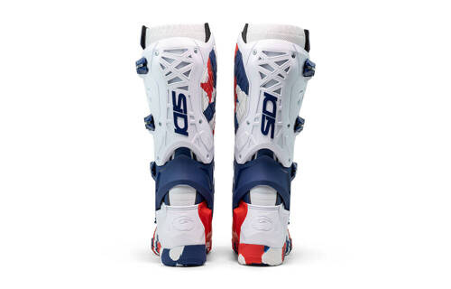 Motorcycle Enduro Boots CROSSAIR X white blue