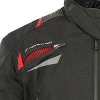 Kurtka motocyklowa BUSE Rico czarno-czerwona 3XL