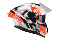 Kask Motocyklowy LAZER RAFALE SR Pixel (kol. Biały - Czarny - Czerwony) rozm. L