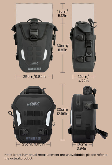 LOBOO WANDERER Wodoodporne torby boczne 6L (para) (10.4.14004.001.01)