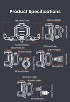LOBOO Uchwyt na telefon PH06 (z modułem ładowania, 13mm) (10.3.08006.002.11)