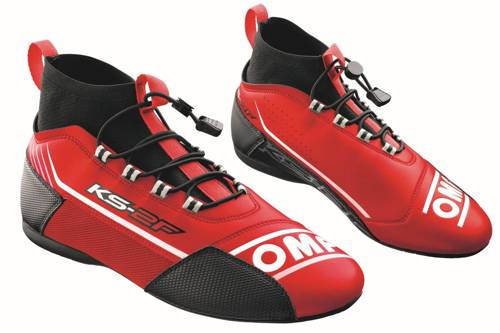 OMP Racing KS-2F Karting Kart Shoes boots red