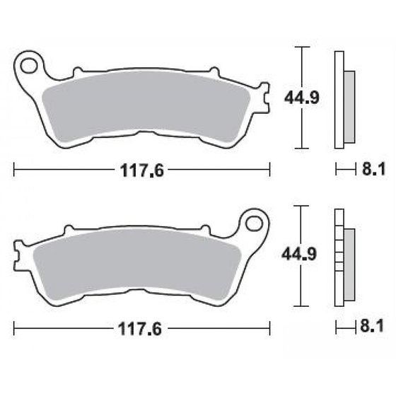 BRAKING KLOCKI HAMULCOWE SEMI 910SM1