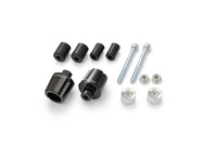 HANDLEBAR END "COMPASS" SILVER / 2PCS