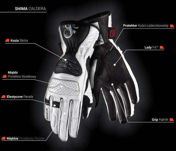 Rękawice motocyklowe SHIMA CALDERA