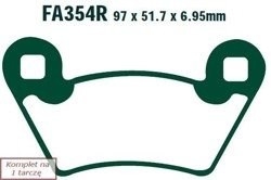 Brake pads EBC FA354R (set on 1 disk)