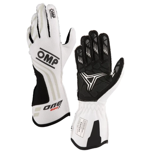 OMP Racing Race & Kart Gloves One Evo X (FIA) white