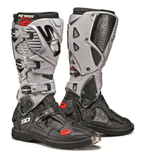 Motorcycle Enduro Boots CROSSFIRE 3 black/gray