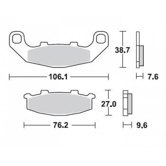 BRAKING KLOCKI HAMULCOWE SEMI 712SM1