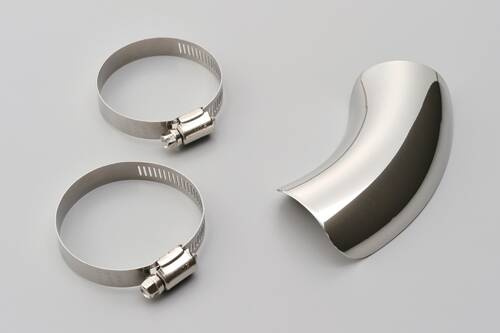 Uniwersalna osłona termiczna ze stali nierdzewnej polerowanej – zakrzywiona Ø40-60mm