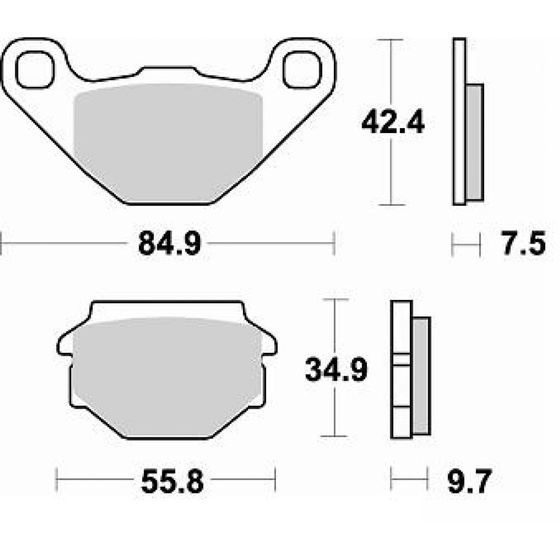 BRAKING KLOCKI HAMULCOWE SEMI 743SM1