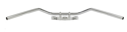 TRW LUCAS STEEL HANDLEBAR 25.4MM ROADSTAR MEDIUM CHROME POLISHED