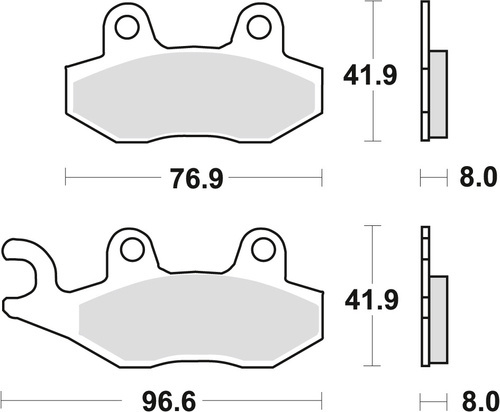 TRW LUCAS BRAKE PADS KH135 KH214 SINTER OFFROAD APRILIA SX 125 '18-, HONDA NSR 150 02-, KAWASAKI KLX 125 10-13, KDX 250 90-94, KLX 250 09-17, KLF 300 89-07, YAMAHA WR 125 91-97, TT 350 91-95, XTZ 750 89-97, FRONT/REAR