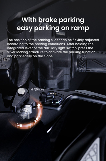 LOBOO Dźwignia hamulca tylnego ze zintegrowanym przełącznikiem świateł (10.1.10862.001.01)