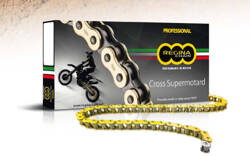 REGINA ŁAŃCUCH NAPĘDOWY 520RX3 (118-OGNIW) MOTOCROSS DO 500 CCM OFF ROAD ZŁOTY (ZAPINKA) (135RX3/00C) (BEZ ORINGÓW)