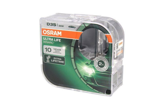 Żarówka (Zestaw 2szt.) D3S 42V 35W PK32D-5 do 4 razy dłuższa żywotność, wyładowcza xenon Ultra Life 4300K
