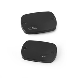 Front/rear brake fluid reservoir caps