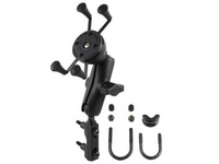 RAM-B-174-UN7 X-Grip® Phone Mount with Motorcycle Brake/Clutch Reservoir Base