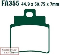 Brake pads EBC FA355/4TT (set on 1 disk)