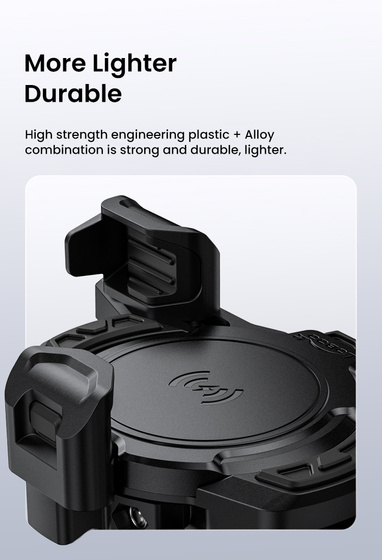 LOBOO Uchwyt na telefon PH02S (z modułem ładowania, 13mm) (10.3.08002.130.11)