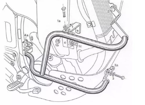 Honda XRV 650/750 (1988-1992) engine guard