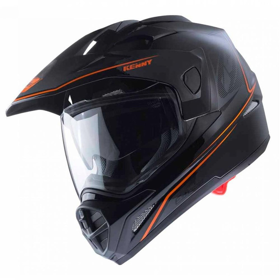 KENNY KASK EXTREME BLACK/NEON ORANGE ROZMIAR M