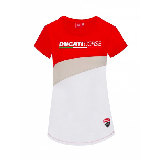 GP T-SHIRT DAMSKI DUCATI CONTRAST RED ROZMIAR L
