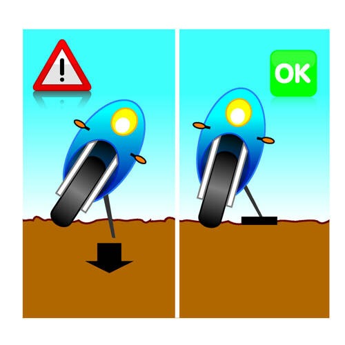 90033 Motorcycle stand support