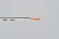 colored wire, AVS0.75, white/black, 2m