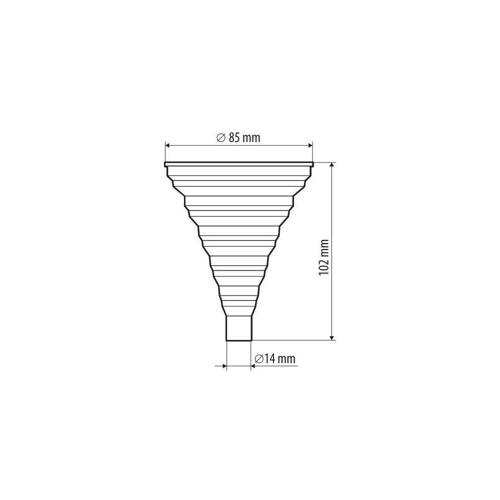 67037 Mini foldable silicone funnel