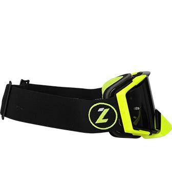 LAZER Gogle - Race Style Mirror Black - Yellow Fluo - Black (kol. Mirror Srebrny)
